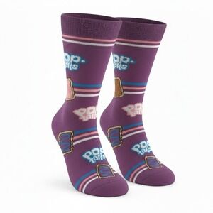 Odd Sox Pop Tarts Purple Crazy Funny Novelty Crew Socks Men's Size 6-12 NWT